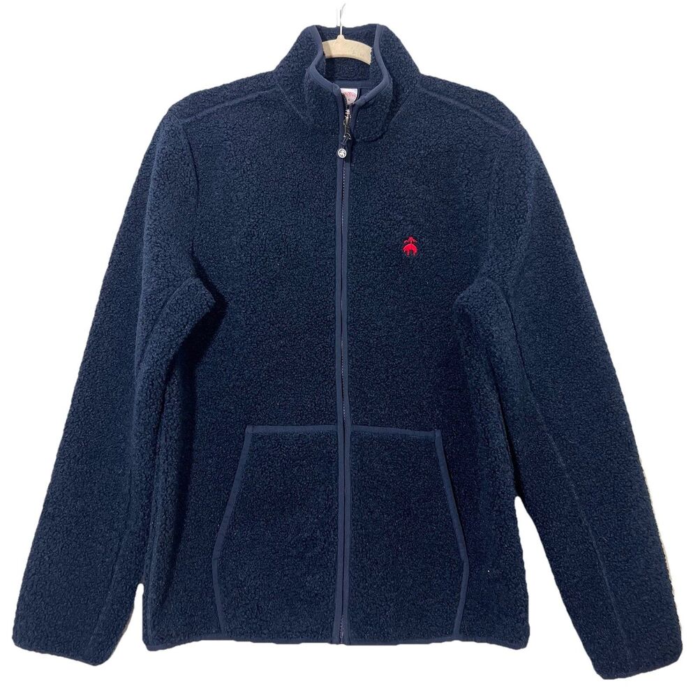Brooks Brothers Sherpa Fleece Jacket Mens‎ S Full Zip Deep Pile Outdoors